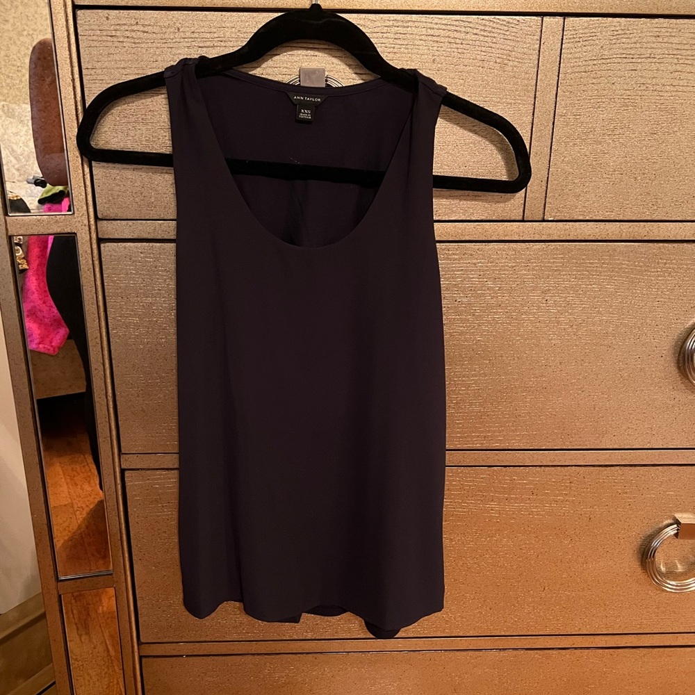 Ann Taylor navy blue tank top